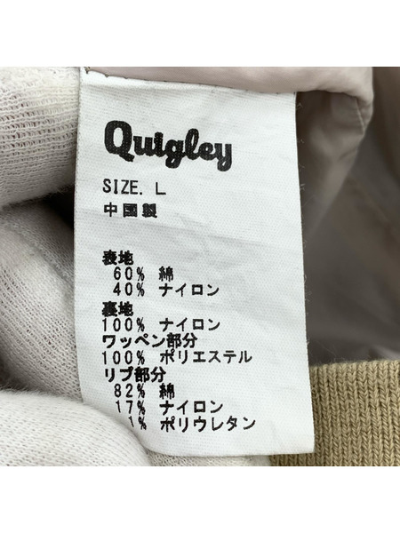 ジャケット QUIGLEY cloth varsity jacket L