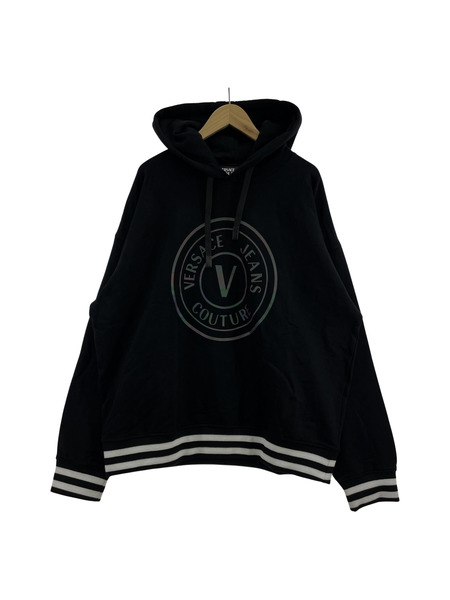 VERSACE JEANS COUTURE POパーカー ブラック XL