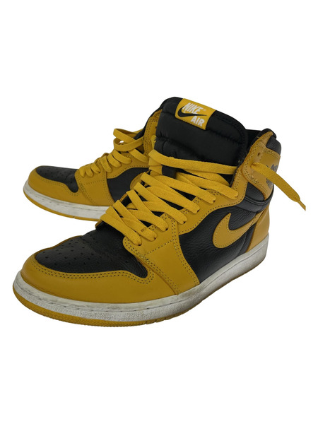 NIKE AIR JORDAN1/スニーカー/27.5cm/黒×黄