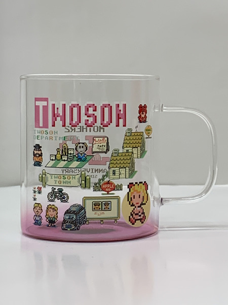 一番くじ MOTHER2 C賞 まちのおみやげガラスマグカップ ツーソン 開封品 マザー２ ギーグの逆襲 30th Anniversary 30周年 耐熱仕様 耐熱ガラス マグカップ