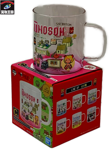 一番くじ MOTHER2 C賞 まちのおみやげガラスマグカップ ツーソン 開封品 マザー２ ギーグの逆襲 30th Anniversary 30周年 耐熱仕様 耐熱ガラス マグカップ
