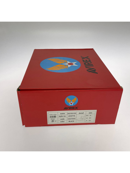 AVIREX ブーツ DESTROYER サイドゴアブーツ ブラック(26.5㎝)