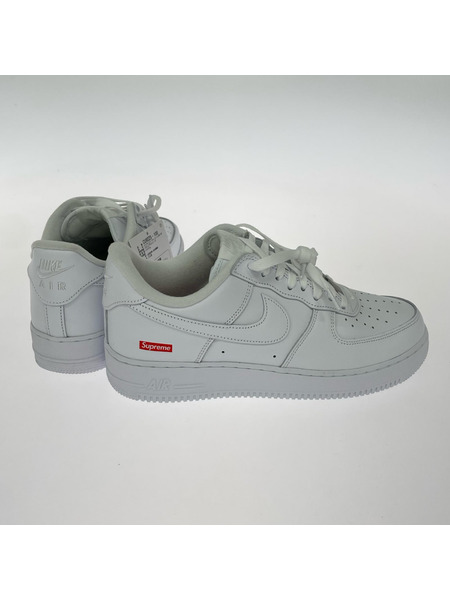 NIKE スニーカー SUPREME AIR FORCE 1 LOW WHITE 27.0cm