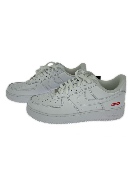 NIKE スニーカー SUPREME AIR FORCE 1 LOW WHITE 27.0cm