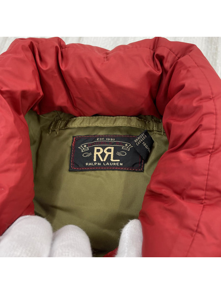 RRL ナイロン ダウンベスト 赤