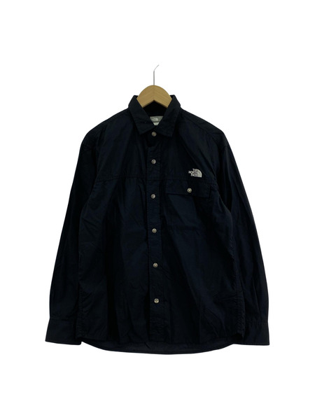 THE NORTH FACE 長袖シャツ 24AW L/S NUPTSE SHIRT S 黒