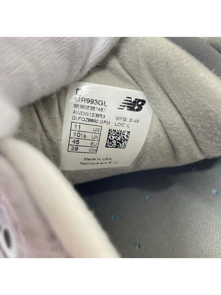 NEW BALANCE スニーカー MR993GL 29cm グレー