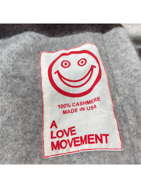 A LOVE MOVEMENT マルチストライプ カシミヤマフラー