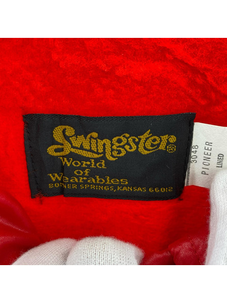 OLD・VINTAGE ジャケット 70-80s Swingster ナイロンジャケット レッド(5XL)