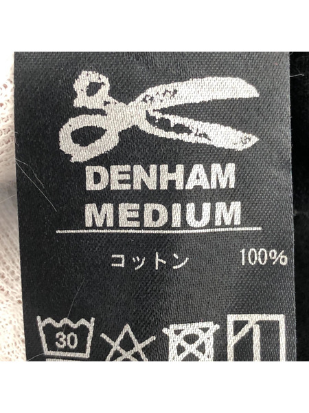 DENHAM/Tシャツ/黒