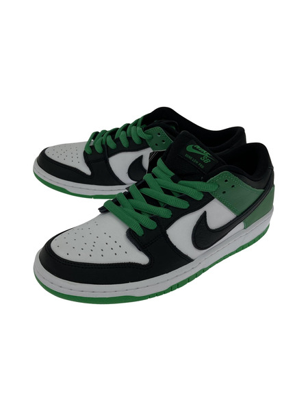 NIKE SB BQ6817-302 Dunk Low Pro Black and Classic Green (27)[値下]