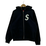 Supreme パーカー(ジップアップ) S Logo Zip Up Hooded(S)黒