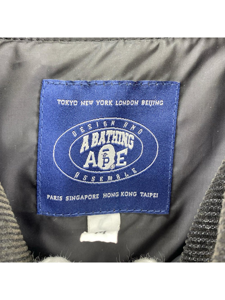 A BATHING APE エイプスタ キルティングジャケット M 黒 1860-140-015