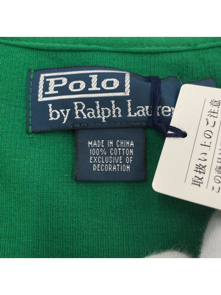 POLO RALPH LAUREN ハーフジップスウェット 緑 (M)