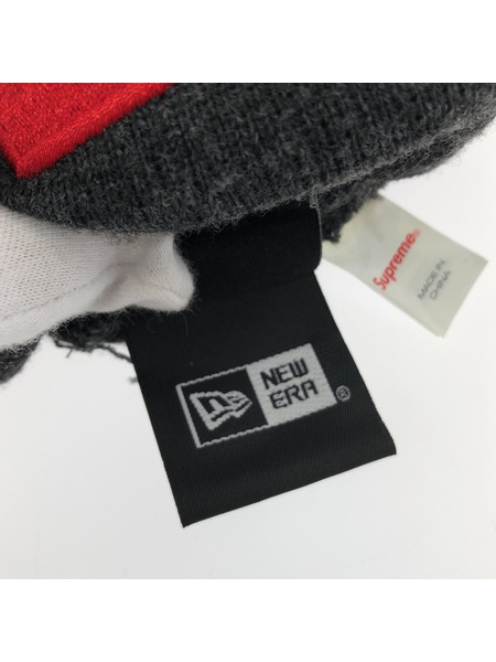 Supreme×New Era Box Logo Beanie グレー