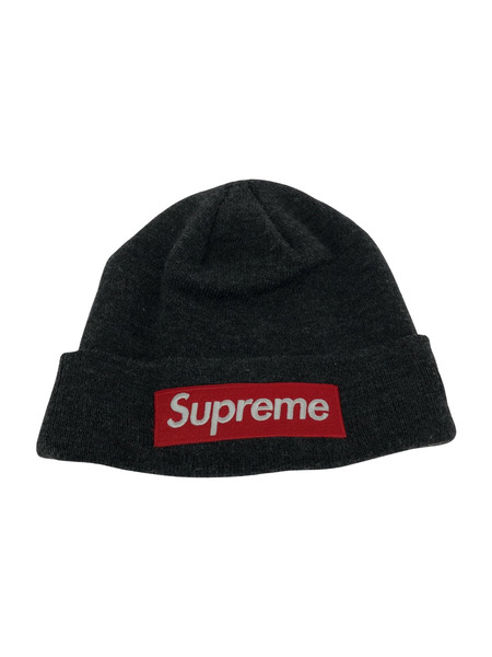 Supreme×New Era Box Logo Beanie グレー