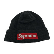 Supreme×New Era Box Logo Beanie グレー