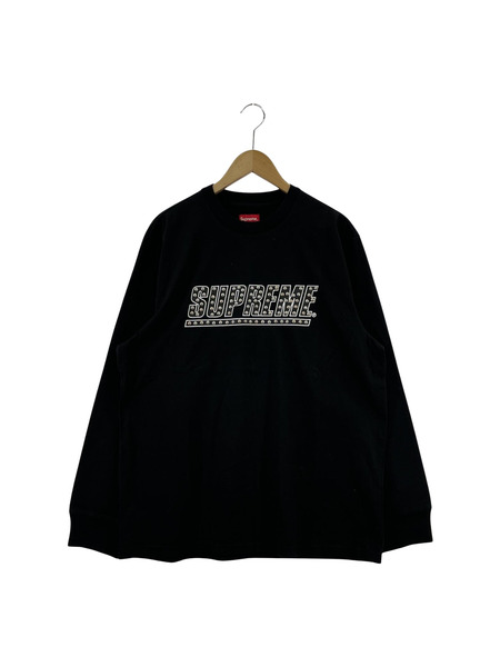 20SS/Supreme/Studded L/S Top Tee/L/BLK