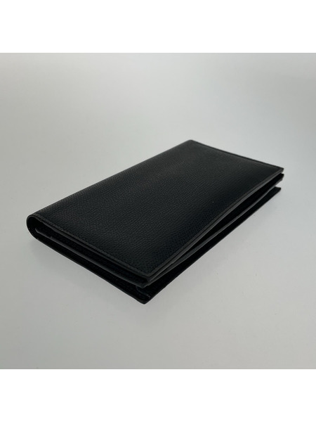 Valextra V8l70 WALLET 14CC WITH COIN HOLDER 2ツ折リ長財布