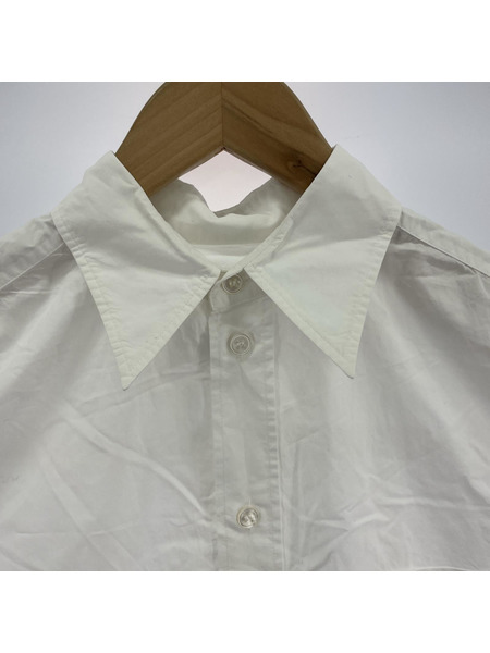 MM6 シャツ サークルシルエットシャツ フレンチスリーブ 前開キ