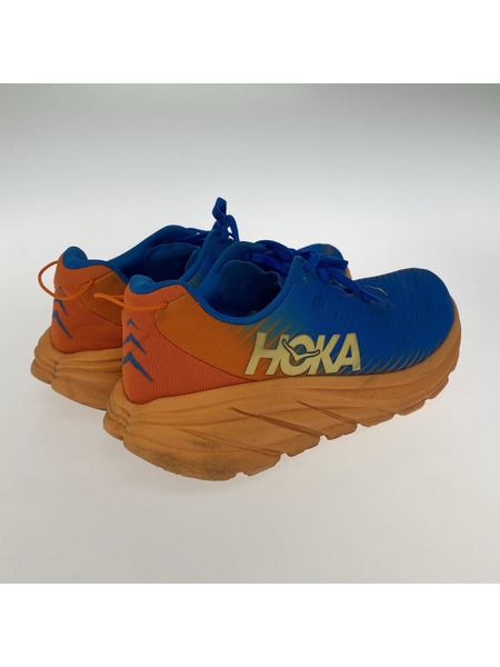 HOKA ONE ONE M RINCON3 ローカットスニーカー ブルー/オレンジ (28.0cm)