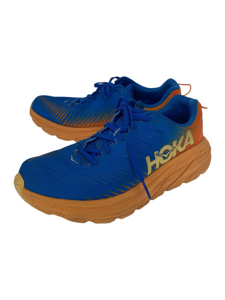 HOKA ONE ONE M RINCON3 ローカットスニーカー ブルー/オレンジ (28.0cm)