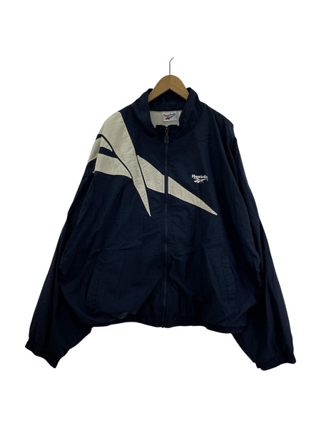 old reebok nylon jacket ネイビー