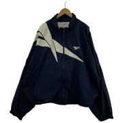 old reebok nylon jacket ネイビー