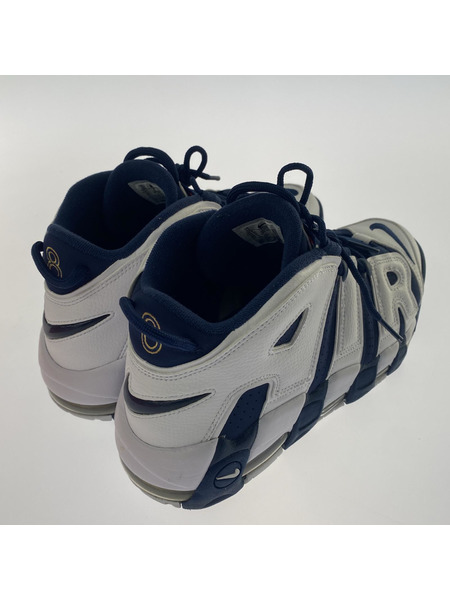 NIKE AIR MORE UPTEMPO 96 OLYMPIC WHITE/MIDNIGHT NAVY 28.0