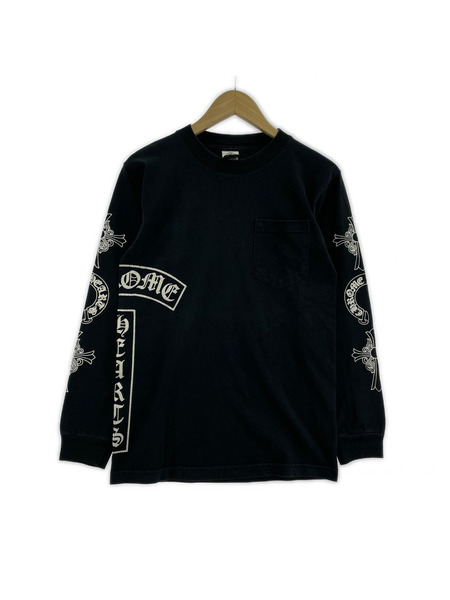 CHROME HEARTS 長袖Tシャツ・カットソー L/S Print Tee BLK S