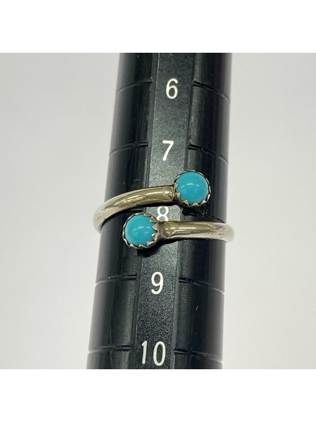 リング・指輪 ターコイズリング 刻印入リ ＃8