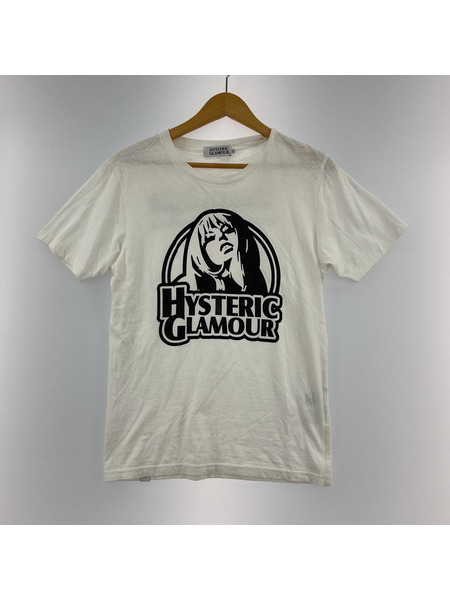 HYSTERIC GLAMOUR ガールプリントカットソー (S) 白｜商品番号