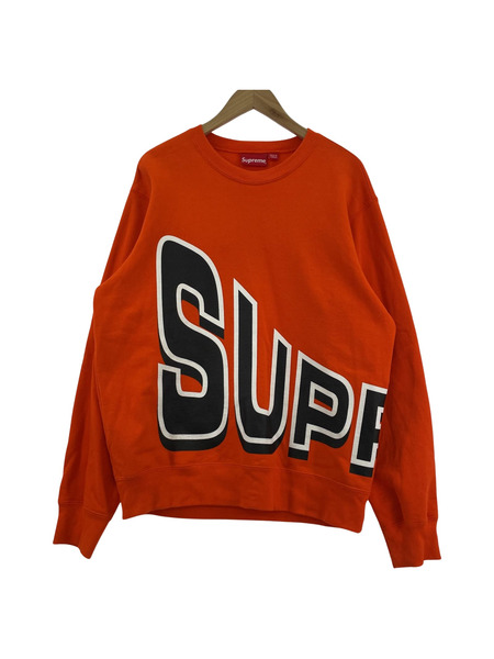 Supreme 18SS Side Arc Crewneck スウェット オレンジ M