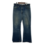 70s Levi's646 裏ボタン62 SCOVILL デニムパンツ フレア W34