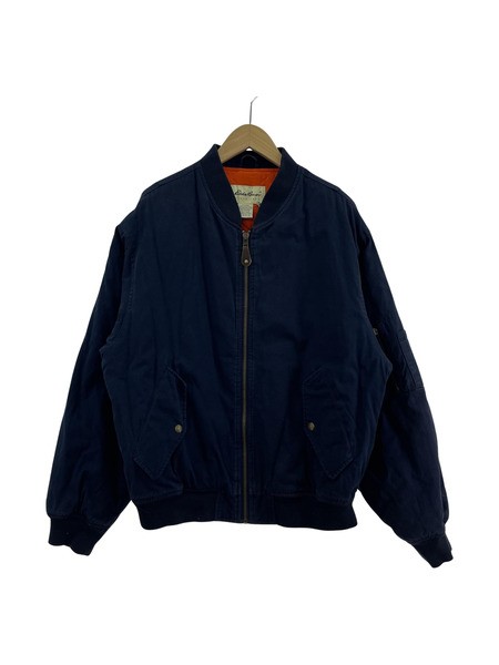 Eddie Bauer ブルゾン・ジャンパー 90S MA-1 ネイビー (M)