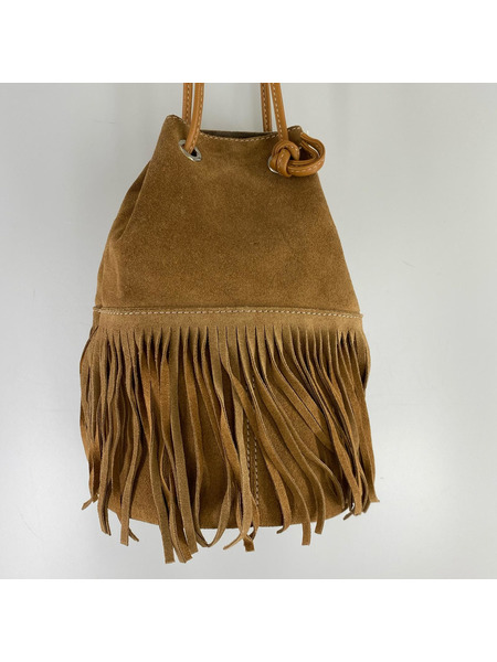 marco masi ハンドバッグ フリンジ/ブラウン