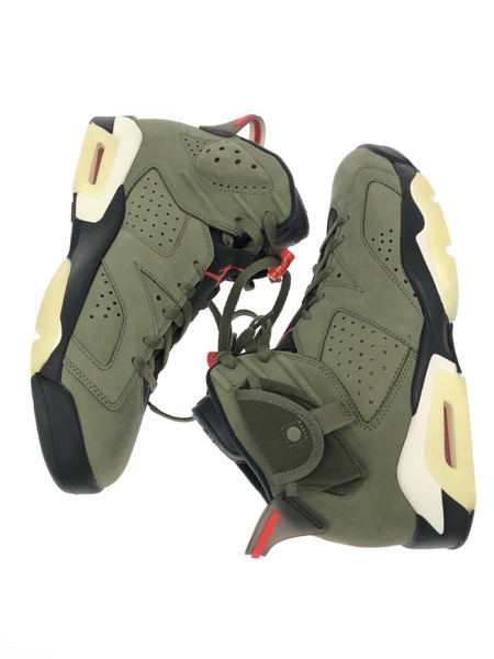 NIKE×Travis Scott Air Jordan 6 Medium Olive 28cm