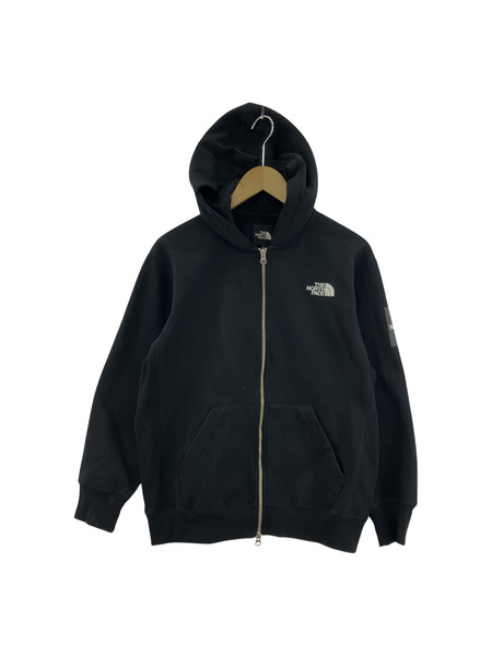 THE NORTH FACE/Square Logo FullZip/BLK/S