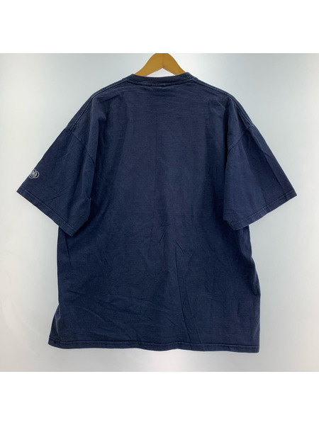 半袖Tシャツ・カットソー TRIC HAZE 90s プリントT 紺(L)