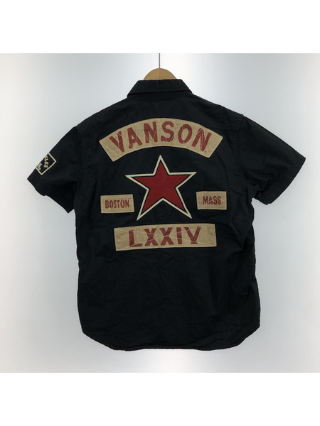 VANSON/S/Sシャツ/ワッペン/ワンスター