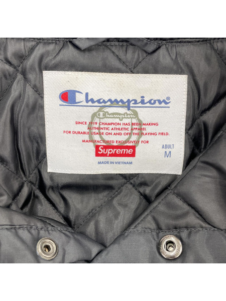 Supreme×Champion 18SS Pullover Parka 中綿アノラックパーカー M 黒[値下]