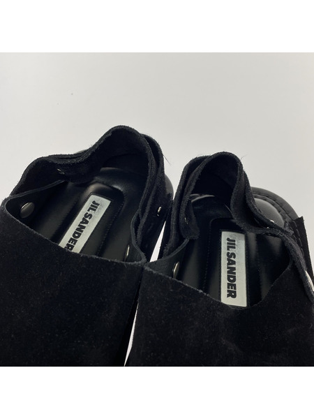 JIL SANDER スウェードスリッパ ブラック