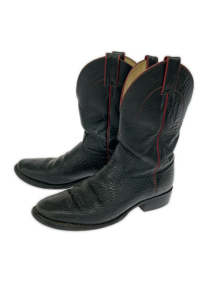 OLD・VINTAGE ブーツ JUSTIN ジャスティン ローパーブーツ (US9.5D) ブラック