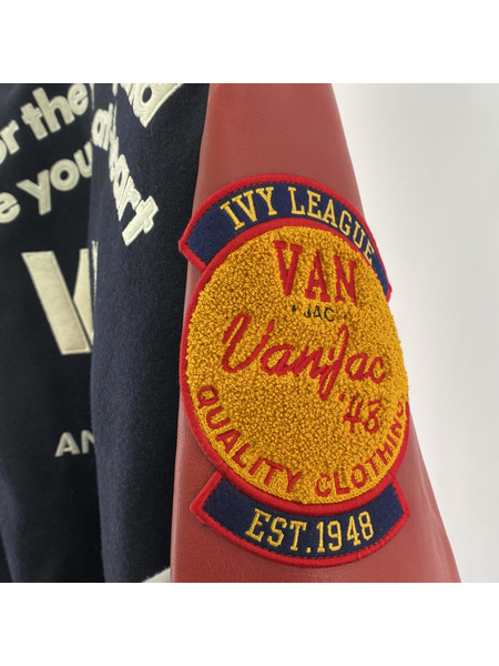 ジャケット V.A.N 70th ANNIVERSARY レザーワッペンスタジャン