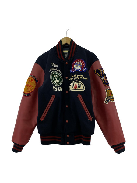 ジャケット V.A.N 70th ANNIVERSARY レザーワッペンスタジャン