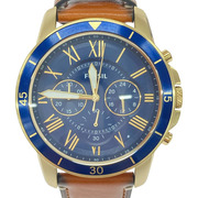 FOSSIL GRANT スポーツクロノグラフ ラゲッジレザーウォッチ FS5268