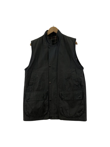 Barbour 3ワラント WAISTCOAT オイルド ベスト グレー M