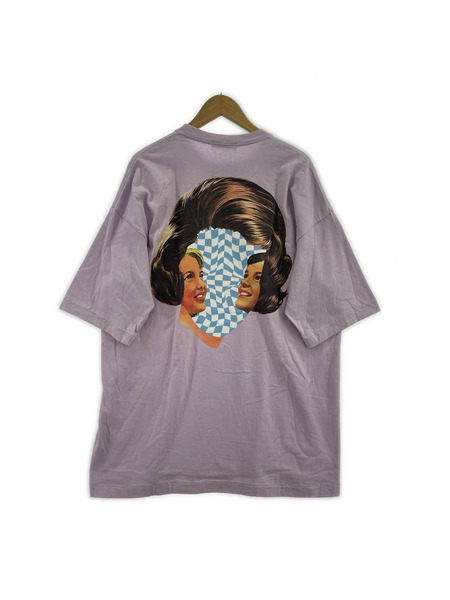 UNDERCOVER 20SS BIG TEE CHECKERED FACE ビッグTee F 紫