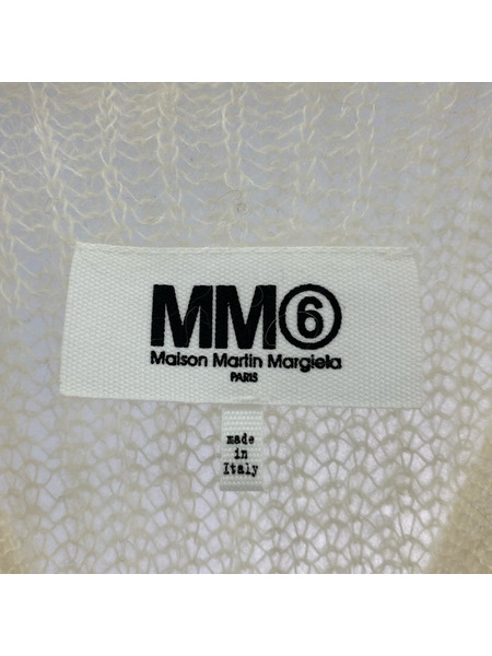 MM6 ソノ他 モヘア ニットワンピース ホワイト M