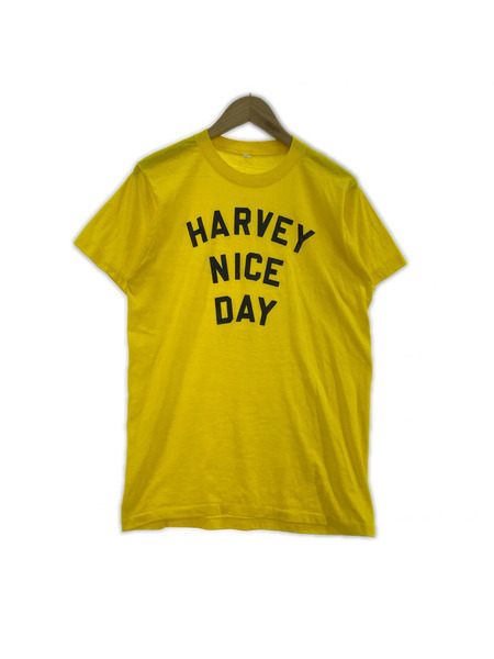 OLD・VINTAGE 半袖Tシャツ・カットソー HARVEY NICE DAY イエロー